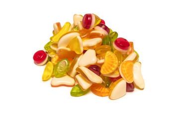 Assorted tasty gummy candies.