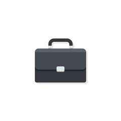 Briefcase Shadow vector isolated.