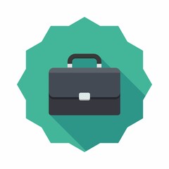 Briefcase icon vector isolated.