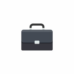 Briefcase White Background icon vector isolated.