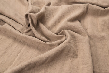 Cotton beige fabric pattern.