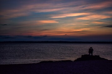 Fototapeta na wymiar romantic sunset