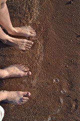 feet in sand