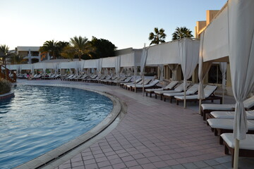 swimming pool in hotel