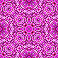 Geometric seamless pattern, ornament, abstract pink background, fashion print, vector texture for textile, fabric, wrapping paper, decoration.