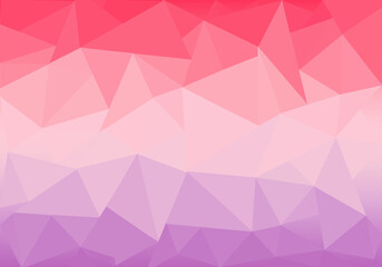 Pink and purple Low Polly abstract geometric background 