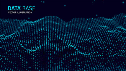 Digital technology background. Abstract connections. Hybrid technology. Big data, artificial intelligence, music hud. Blockchain and cryptocurrency.  Vector