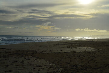 Atardecer en la playa