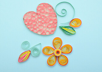 origami crafts, quilling paper abstract