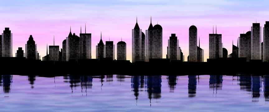 Stilisierte Skyline