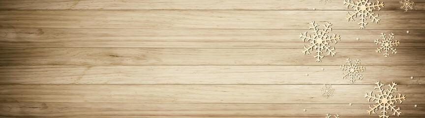 Christmas snowflake pattern - overhead view flat lay