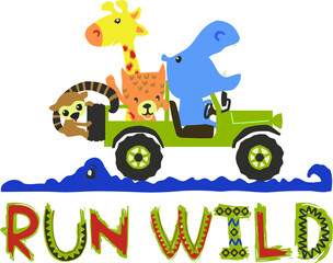 baby t-shirt jungle design pattern.