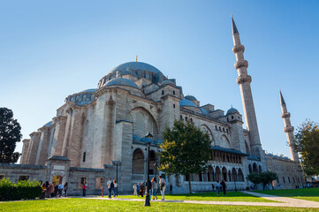 Suleymaniye mosque is one of the largest mosques in Istanbul.