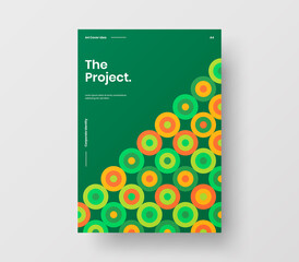 Vertical corporate identity A4 report cover. Abstract geometric vector business presentation design layout. Amazing company front page illustration brochure template.