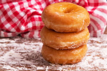 fresh natural donuts freshly made