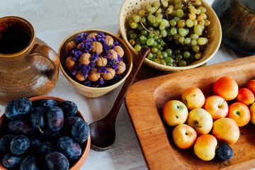 Delicious fragrant food for cooking as a background