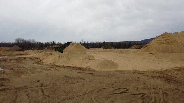 Carri&egrave;re d'extraction de sable