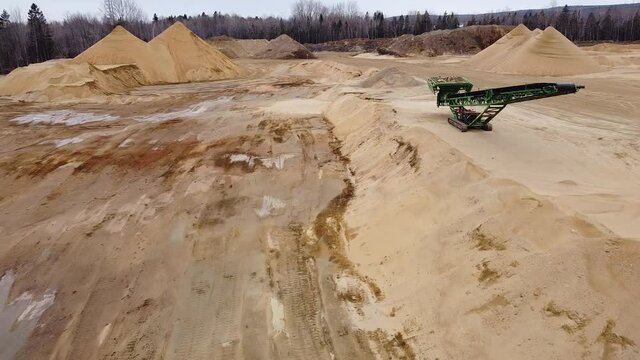 Carri&egrave;re d'extraction de sable