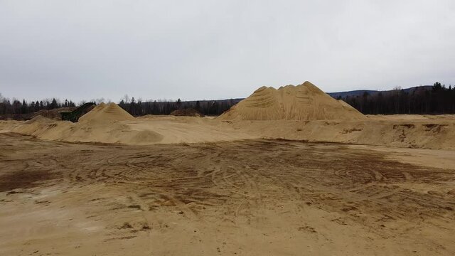 Carri&egrave;re d'extraction de sable