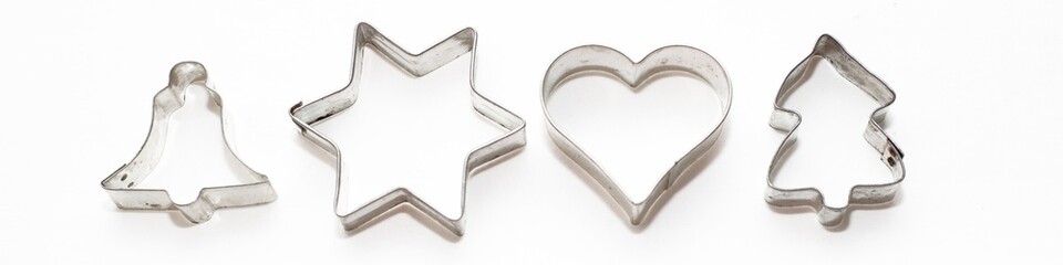 Kekse Ausstecher als Banner, Silber Form, Weihnachten, backen, Plätzchen