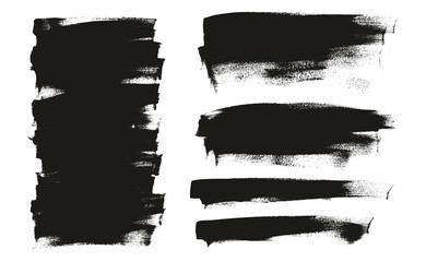 Flat Calligraphy Paint Brush Regular Long Background Mix High Detail Abstract Vector Background Mix Set 