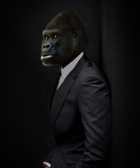 Gorille en smoking © jasckal