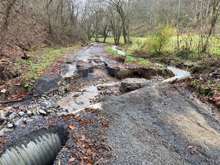 Damaged Road - Montgomery County, VA