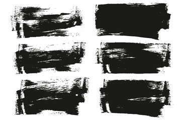 Fototapeta premium Flat Sponge Thin Artist Brush Short Background High Detail Abstract Vector Background Set 