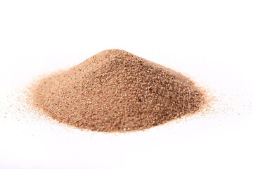 sand on the white background
