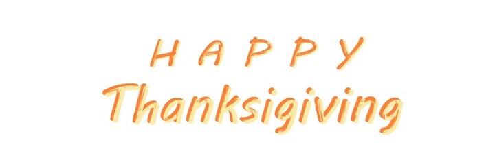 Thanksgiving Day. Postcard for congratulations. Happy Thanksgiving banner	
