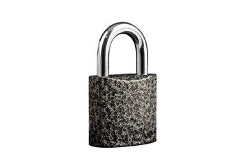 Fototapeta premium Padlock dark isolated on a white background.