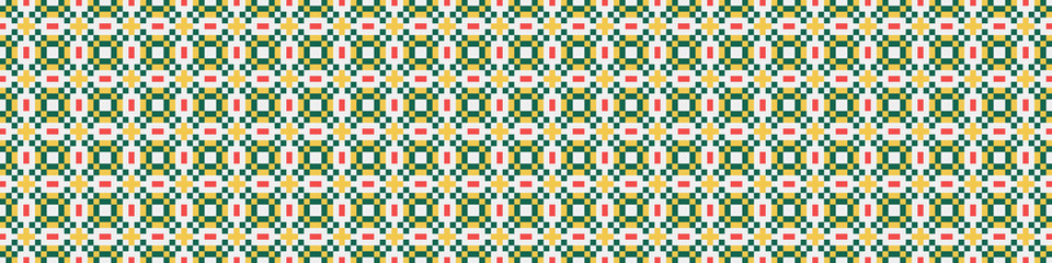 Fototapeta premium Abstract Cross Pattern Dots Logo generative computational art illustration