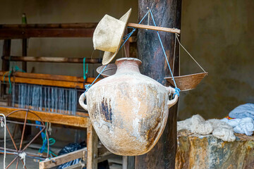 Ecuador, pottery and an old panama hat
