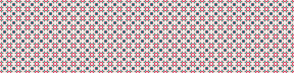 Fototapeta premium Abstract Cross Pattern Dots Logo generative computational art illustration