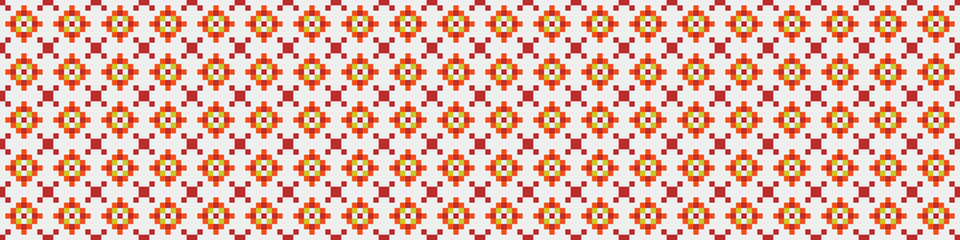 Fototapeta premium Abstract Cross Pattern Dots Logo generative computational art illustration