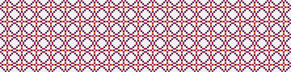 Abstract Cross Pattern Dots Logo generative computational art illustration