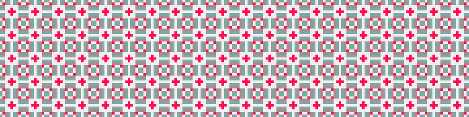 Fototapeta premium Abstract Cross Pattern Dots Logo generative computational art illustration