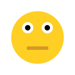 Sad yellow emoji face.