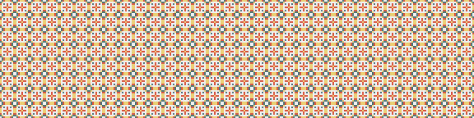 Abstract Cross Pattern Dots Logo generative computational art illustration