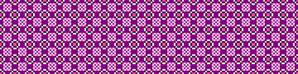 Fototapeta premium Abstract Cross Pattern Dots Logo generative computational art illustration