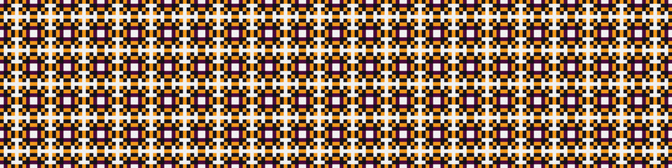 Fototapeta premium Abstract Cross Pattern Dots Logo generative computational art illustration