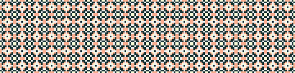 Abstract Cross Pattern Dots Logo generative computational art illustration