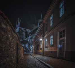 Erfurt - Altstadt bei Nacht