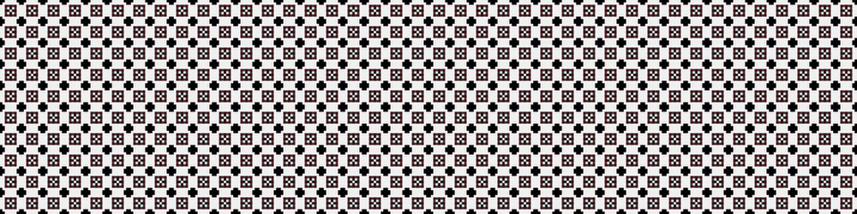 Fototapeta premium Abstract Cross Pattern Dots Logo generative computational art illustration