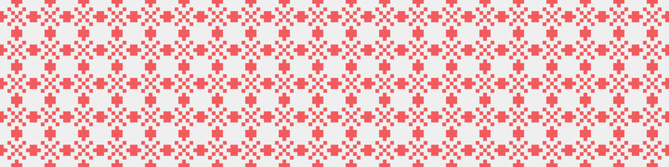 Fototapeta premium Abstract Cross Pattern Dots Logo generative computational art illustration