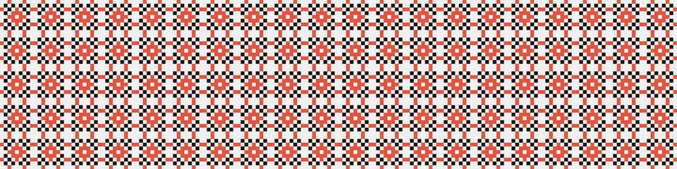 Fototapeta premium Abstract Cross Pattern Dots Logo generative computational art illustration