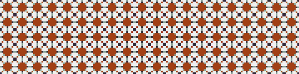 Abstract Cross Pattern Dots Logo generative computational art illustration