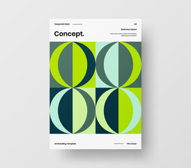 Geometric business cover design. Corporate identity abstract vector illustration brochure template.