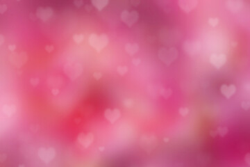 Pink abstract background with heart shape texture for valentine