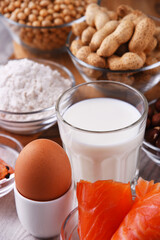 Composition with common food allergens
